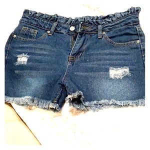 Jean shorts size medium but fits like a small